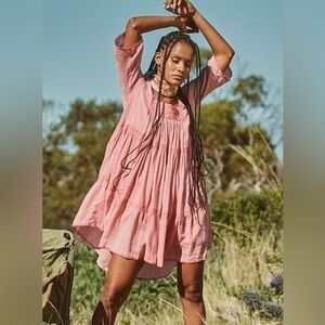 Spell Harmony Tunic Dress Peony Medium